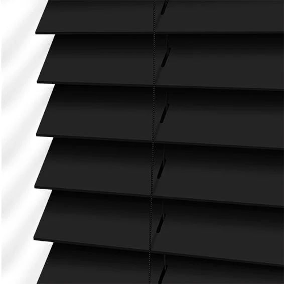 Premium Sleek Jet Faux Wood Blind - Image 3